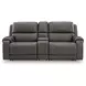 5Z Pendley Anchor Leather 3 Piece Modular Power Reclining Sectional with USB Charging and Console