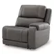 5Z Pendley Anchor Leather 5 Piece Modular Power Reclining Sectional with USB Charging and 2 Armless Power Recliners