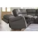 5Z Pendley Anchor Leather 7 Piece Modular Power Reclining Sectional with USB Charging and 2 Consoles