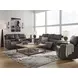 Boxmere Storm Leather 84" Power Reclining Sofa with USB Charging