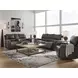 Boxmere Storm Leather 84" Power Reclining Sofa with USB Charging