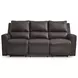Boxmere Storm Leather 84" Power Reclining Sofa with USB Charging