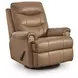 Dolinger Butternut Leather Swivel Glider Recliner
