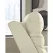 Revival Status Canvas Leather Power Recliner with Power Headrest and USB Charging