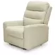 Revival Status Canvas Leather Power Recliner with Power Headrest and USB Charging