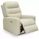 Revival Status Canvas Leather Power Recliner with Power Headrest and USB Charging
