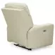 Revival Status Canvas Leather Power Recliner with Power Headrest and USB Charging