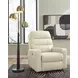 Revival Status Canvas Leather Power Recliner with Power Headrest and USB Charging