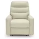 Revival Status Canvas Leather Power Recliner with Power Headrest and USB Charging