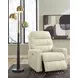Revival Status Canvas Leather Power Recliner with Power Headrest and USB Charging