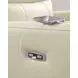 Revival Status Canvas Leather Power Recliner with Power Headrest and USB Charging