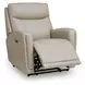 Bosara Bone Leather Auto Glide Power Recliner with Power Headrest and USB Charging