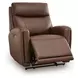 Bosara Umber Leather Auto Glide Power Recliner with Power Headrest and USB Charging