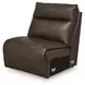 ModZ Chocolate Leather 3 Piece Modular Power Reclining Sectional with Power Headrest and USB Charging