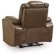 Mestrino Amber Leather Power Recliner with Power Headrest and USB Charging