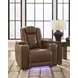 Mestrino Amber Leather Power Recliner with Power Headrest and USB Charging