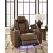 Mestrino Amber Leather Power Recliner with Power Headrest and USB Charging