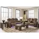 Mestrino Amber Leather 87" Power Reclining Sofa with LED and USB Charging