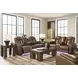 Mestrino Amber Leather 77" Power Reclining Loveseat with Console and USB Charging