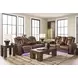 Mestrino Amber Leather 87" Power Reclining Sofa with LED and USB Charging