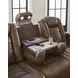 Mestrino Amber Leather 87" Power Reclining Sofa with LED and USB Charging