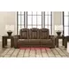 Mestrino Amber Leather 87" Power Reclining Sofa with LED and USB Charging