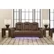 Mestrino Amber Leather 87" Power Reclining Sofa with LED and USB Charging