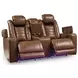 Mestrino Amber Leather 77" Power Reclining Loveseat with Console and USB Charging
