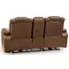 Mestrino Amber Leather 77" Power Reclining Loveseat with Console and USB Charging