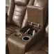 Mestrino Amber Leather 77" Power Reclining Loveseat with Console and USB Charging