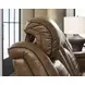 Mestrino Amber Leather Power Recliner with Power Headrest and USB Charging