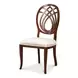 Goccia Taupe Performance Fabric Upholstered Side Chair Set of 2