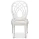 Goccia Cortina White Upholstered Side Chair Set of 2