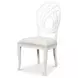 Goccia Cortina White Upholstered Side Chair Set of 2