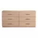 Voyage Ivory and White Oak Upholstered Panel Bedroom Set