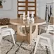 Voyage Tech Oak Round Callon Dining Room Set