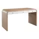 Voyage Tech Oak and Glacier 56" Writing Desk