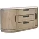 Braelyn Dorian Gray and White 2 Door Stone Top Buffet