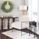 Pelut White Accent Chair