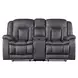 Morello Gray Dual Reclining 77" Console Loveseat