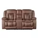 Morello Brown Power Reclining 77" Console Loveseat Power Footrest