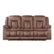 Morello Brown Dual Reclining 88" Sofa