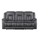 Morello Gray Dual Reclining 88" Sofa