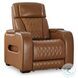 Boyington Caramel Power Recliner with Adjustable Headrest