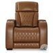 Boyington Caramel Power Recliner with Adjustable Headrest