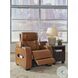 Boyington Caramel Power Recliner with Adjustable Headrest