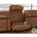 Boyington Caramel Power Reclining Sofa with Adjustable Headrest