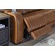 Boyington Caramel Power Reclining Sofa with Adjustable Headrest