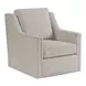 U Choose Beige Upholstered Swivel Accent Chair