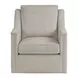 U Choose Beige Upholstered Swivel Accent Chair